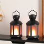 Set Of Two Plastic Table Lamp Pattern Style, thumbnail 5 of 6