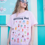 Chilling Out Women's Ice Cream Guide T Shirt, thumbnail 2 of 4