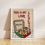 Pizza Is My Love Language Illustrated Print, thumbnail 5 of 9