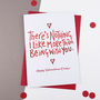 Being With You Valentines Day Card, thumbnail 1 of 2