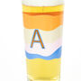 Personalised Wavy Stripe Initial Printed Pint Glass, thumbnail 4 of 9
