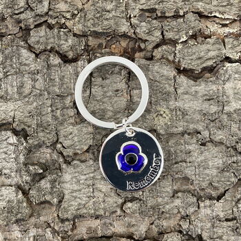 Purple Poppy Flower Key Ring, 2 of 4