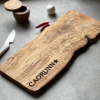 Your Own Logo Engraved Olive Wood Chopping/Cheese Board, 4 of 10