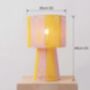 Handmade Pink String Lamp, thumbnail 4 of 7