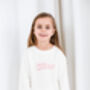 Summer Bubble Name Personalised Embroidered Sweatshirt Jumpers, thumbnail 2 of 8