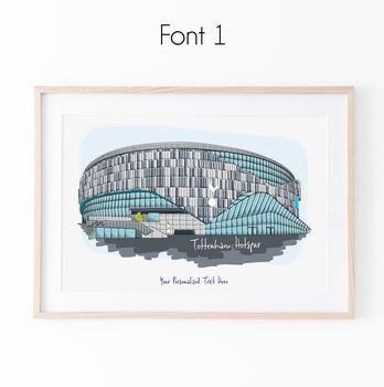 Personalised Tottenham Hotspur Stadium, Spurs Print, 2 of 9