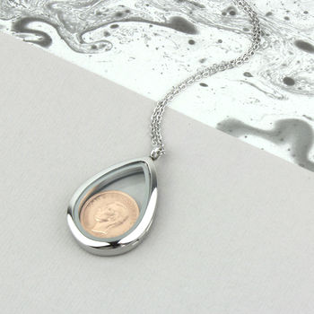 70th/80th Birthday Farthing Locket Necklace, 8 of 12