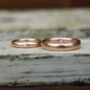 Rose Gold Diamond Ring Set, thumbnail 2 of 4