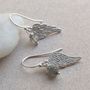 Sterling Silver Angel Wing And Stone Jewellery Set, thumbnail 3 of 7