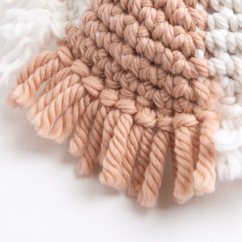 Boho Circular Cushion Easy Crochet Kit, 3 of 9