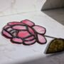 Pink Peony Flowers Stained Glass Gifts By Post, thumbnail 2 of 6