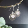 Opal And Silver Earrings 'Luna', thumbnail 1 of 4