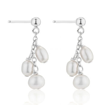 Cluster Pearl Earrings, 2 of 6