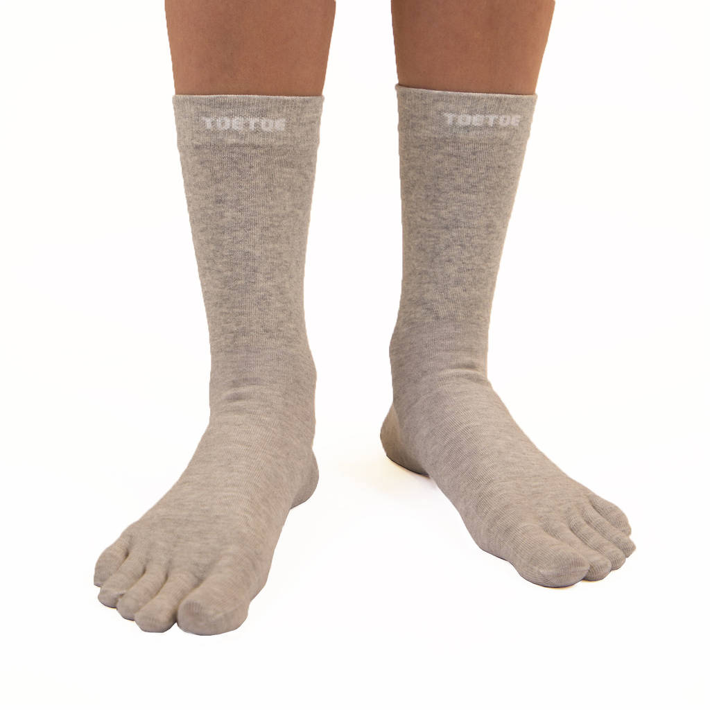 Health Silver Toe Socks By TOETOE | notonthehighstreet.com