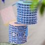 Three Souk Style Blue Hanging Paper Lanterns, thumbnail 5 of 5