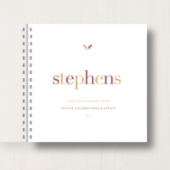 Personalised Family Christmas Book Or Album, 8 of 10