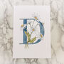 D Is For Daisy Coloured Initial Print, thumbnail 2 of 11