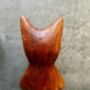 32cm Handcarved Lotus Yoga Cat Wooden Ornament Decor, thumbnail 7 of 12