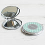 Personalised Quatrefoil Compact Mirror, thumbnail 6 of 6