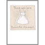 Personalised Bridesmaid Or Flower Girl Dress Card, thumbnail 10 of 11