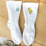 Easter Chick And Egg Cute Soft Bamboo Kids Socks, thumbnail 1 of 2