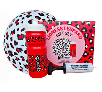 Lioness Leopard Football Red Gift Set, 2 of 2