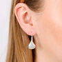 Sterling Silver Teardrop Earrings, thumbnail 2 of 5