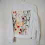 Floral Bridal Jacket With Pearls, thumbnail 1 of 6