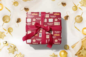Personalised Christmas Wrapping Paper – Add Custom Name, 3 of 4