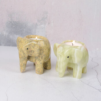 Marble Elephant Tea Light Holder, 12 of 12