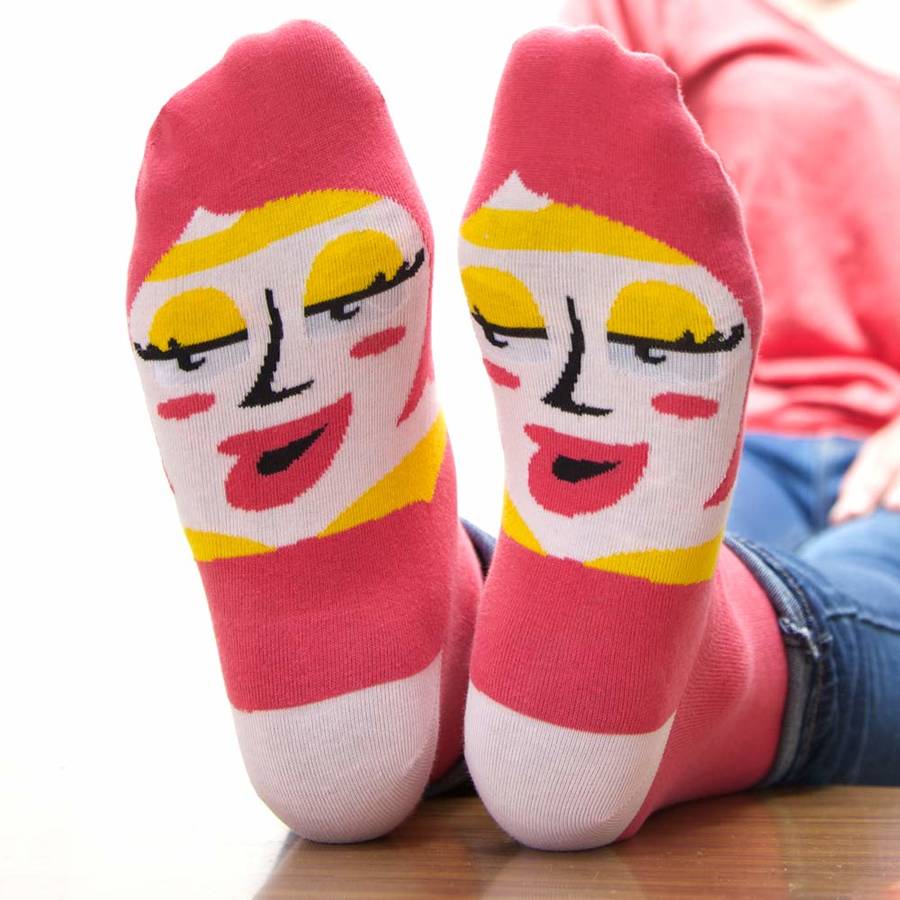 sock set with funny characters for couples by chattyfeet ...