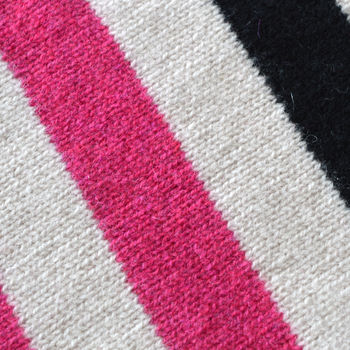 Luxury Oversize Stripe Scarf Knitting Kit, 3 of 4