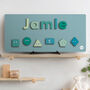Personalised Iceland Premium Shapes Wooden Name Puzzle, thumbnail 1 of 5