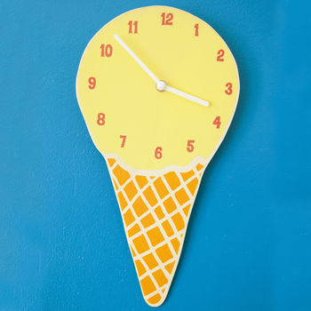 Ice Cream Glow In The Dark Kids Clock, 2 of 7