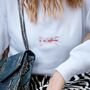 Dare To Be Different Embroidered Sweatshirt, thumbnail 1 of 2