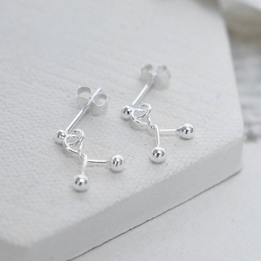 Sterling Silver Small Twist Stud Earrings By Martha Jackson Sterling Silver