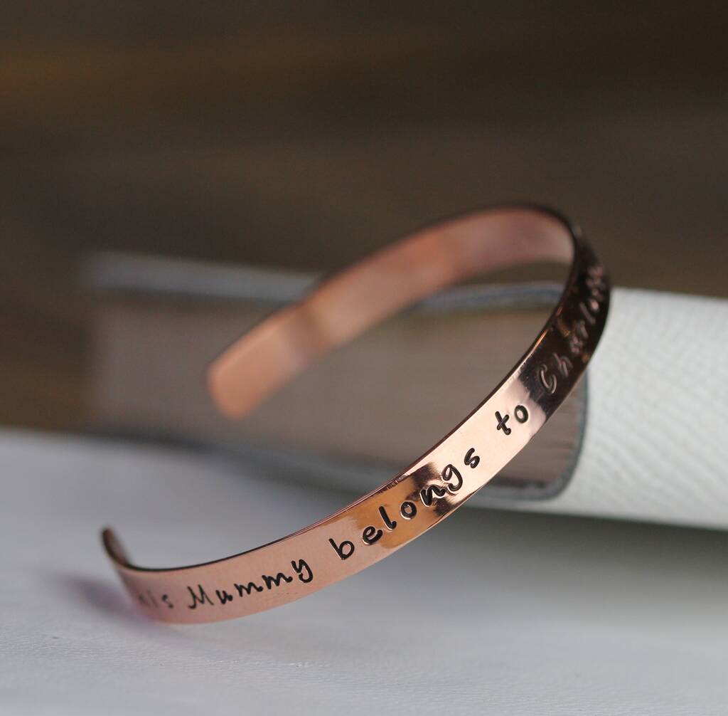 Mother's Day 'This Mummy Belongs To..' Copper Bangle, 1 of 7