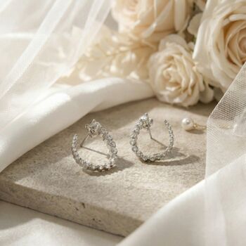 Eternity Curve Earrings, 3 of 7