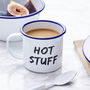 Hot Stuff Personalised Enamel Mug, thumbnail 1 of 1