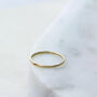 Gold Filled Skinny Faceted Stackable Ring, thumbnail 6 of 12