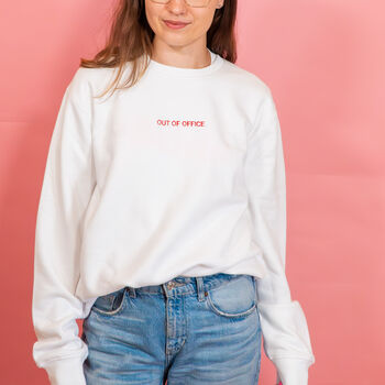 Personalised Mini Slogan Embroidered Sweatshirt, 4 of 6
