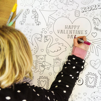 Giant Valentine's Day Colouring Poster, 3 of 8