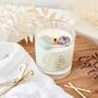 Calm Affirmation Crystal Candle With Two Crystals⎜Christmas Gift, thumbnail 1 of 4