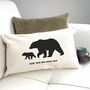 Personalised 'Daddy And Baby Bear' Cushion Cover, thumbnail 1 of 6
