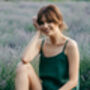 Black Linen Pyjamas | Cami And Shorts Set, thumbnail 2 of 12