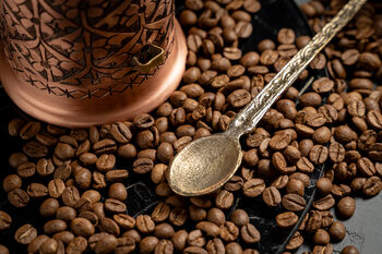 Hand‑Engraved Copper Jar And Solid Copper Coffee Pot Set, Set Of Two, 6 of 6