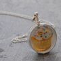 Round Reversible Photo Locket Sterling Silver Necklace, thumbnail 1 of 4