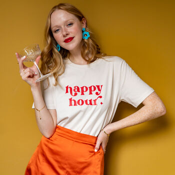 Personalised Happy Hour T Shirt, 4 of 8
