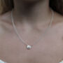 Sterling Silver And Gold Vermeil Poppy Necklace, thumbnail 2 of 3