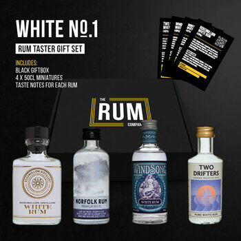 White Rum Taster Set Gift Box One, 3 of 5
